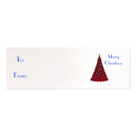 Felices Navidad, árbol de navidad rojo Plantillas De Tarjetas Personales