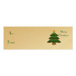 Felices Navidad, árbol de navidad Plantilla De Tarjeta De Negocio