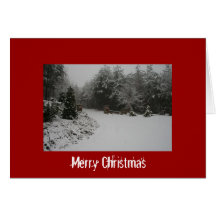 Felices Navidad "caminante " Tarjetas