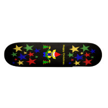 Felices Navidad - cerdo del navidad Patín Personalizado