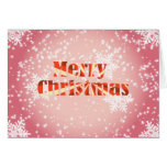 Felices Navidad con la tarjeta de felicitación de  tarjetas