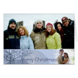 Felices Navidad con su letra del navidad dentro Felicitación