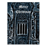 Felices Navidad de la escena gótica del cementerio Postales