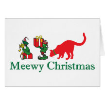 Felices Navidad de "Meewy" Tarjetas