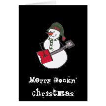 Felices Navidad de Rockn Tarjetas
