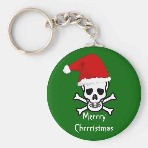Felices Navidad del pirata divertido que saludan A Llaveros Personalizados