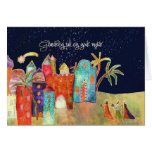 Felices Navidad en danés, tres hombres sabios Felicitaciones