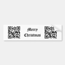 Felices Navidad - ingleses Etiqueta De Parachoque