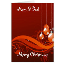 Felices Navidad mamá y papá Felicitación