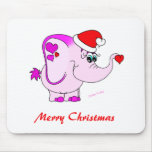 Felices Navidad Mousepad del meñique afortunado Tapete De Raton
