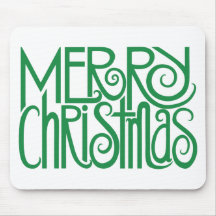Felices Navidad Mousepad verde Alfombrillas De Ratones