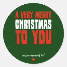 Felices Navidad muy a usted Etiqueta