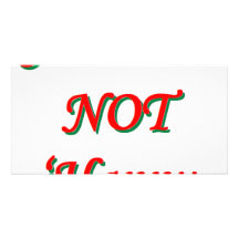 Felices Navidad, NO 'días de fiesta felices Tarjetas Con Fotos Personalizadas