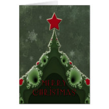 Felices Navidad que saludan - árbol y estrella del Felicitación