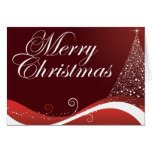 Felices Navidad rojas Tarjeta