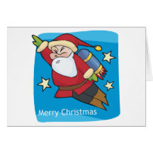 Felices Navidad Santa estupendo Felicitacion