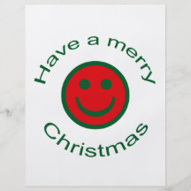 Felices Navidad sonrientes Flyer Personalizado