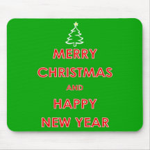 Felices Navidad y Feliz Año Nuevo Tapetes De Ratón