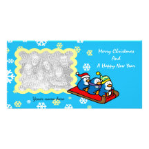 Felices Navidad y una Feliz Año Nuevo Tarjetas Fotográficas