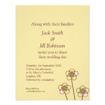 Felicidad 4.25x5.25 (amarillo) invitación