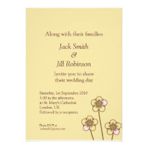 Felicidad 5x7 (amarillo) invitacion personalizada