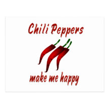 Felicidad de la pimienta de chile postales