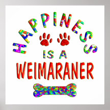 Felicidad de Weimaraner Posters
