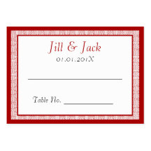 Felicidad doble • Tarjetas de la tabla del boda •  Tarjeta De Visita