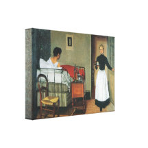 Felix Vallotton - el enfermo Impresión En Lienzo Estirada