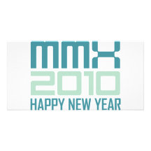 Feliz Año Nuevo 2010 (MMX) Tarjeta Fotográfica