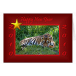 FELIZ AÑO NUEVO CHINA - AÑO DEL TIGRE 2010 TARJETON