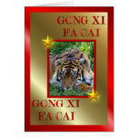 FELIZ AÑO NUEVO CHINA DEL GONGO XI FA CAI - TIGRE FELICITACIONES
