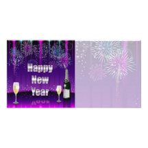 Feliz Año Nuevo de la tarjeta de la foto Tarjetas Con Fotos Personalizadas