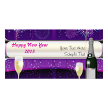 Feliz Año Nuevo de la tarjeta de la foto Tarjetas Fotográficas Personalizadas
