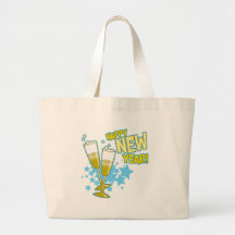Feliz Año Nuevo de los vidrios de Champán Bolsa