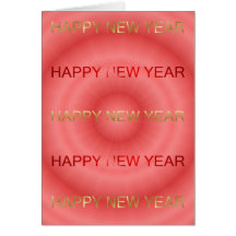 FELIZ AÑO NUEVO EN INGLÉS TARJETÓN
