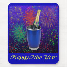 Feliz Año Nuevo Mousepad Tapetes De Raton