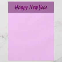 Feliz Año Nuevo púrpura Tarjeta Publicitaria