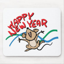 Feliz Año Nuevo Tapete De Ratones