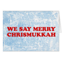 feliz chrismukkah tarjetas