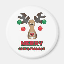 ¡Feliz Christmoose! Imán Para Frigorífico