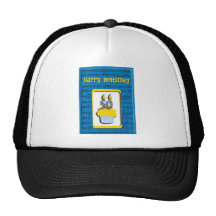 Feliz cumpleaños 50.o de la magdalena gorros bordados