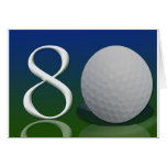 Feliz cumpleaños a la nuez del golf de 80 años felicitaciones