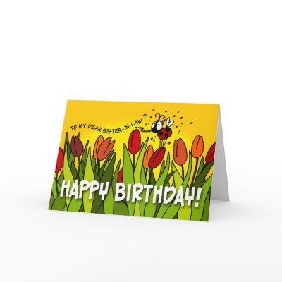 Tarjeta de cumpleaños para la cuñada de Zazzle.es