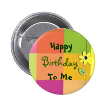 Feliz, cumpleaños, a mí pins