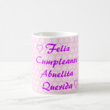 Feliz Cumpleanos Abuelita Querida Tazas