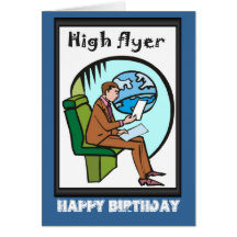Feliz cumpleaños, alto aviador tarjetas