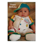 Feliz cumpleaños, bateador tarjeta