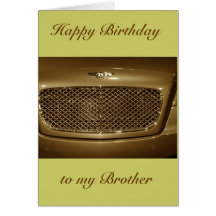 Feliz cumpleaños Brother de Brother/hermana Tarjetas