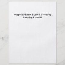 ¡feliz cumpleaños, budy!!! ¡es usted es cumpleaños tarjetón
